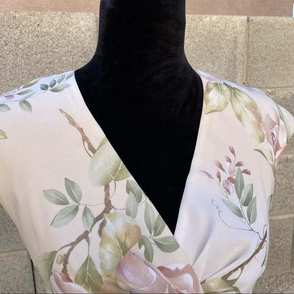 Vintage Kathy Roberts Floral Formal Dress - Picture 13 of 16